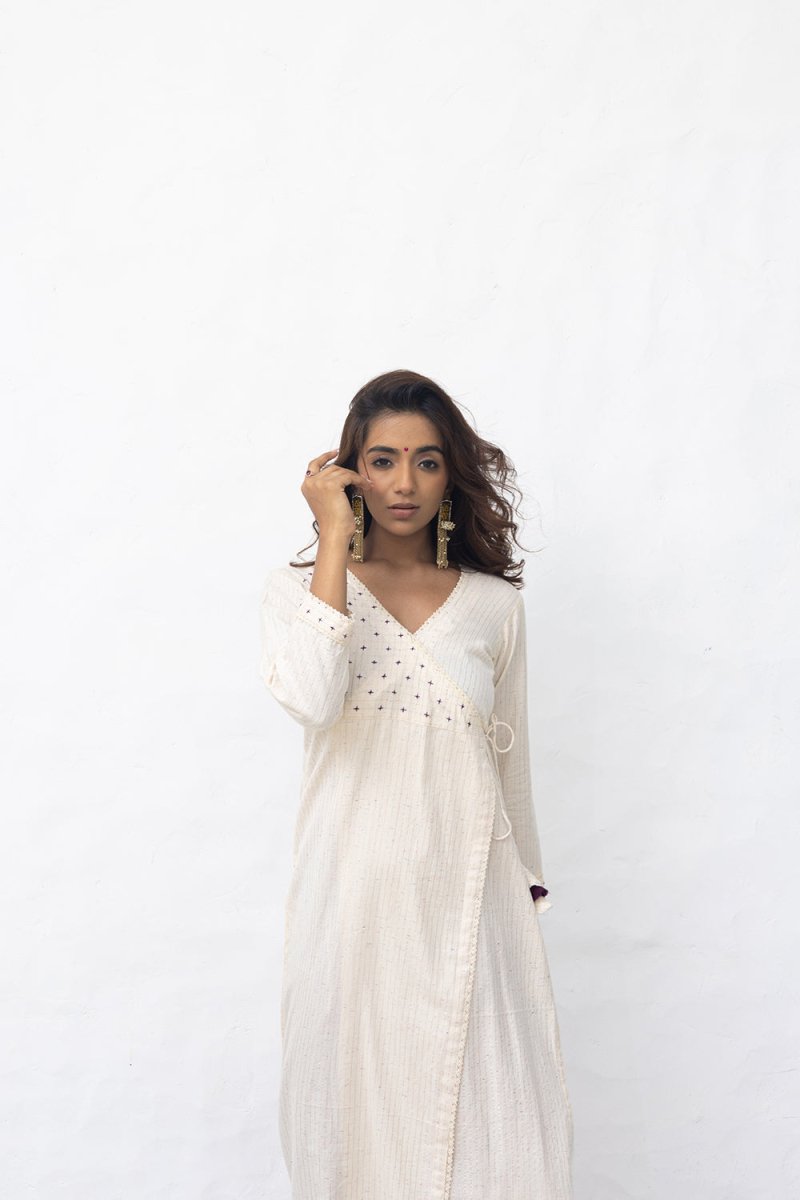 WOK Off White Casual Kurta - Payal