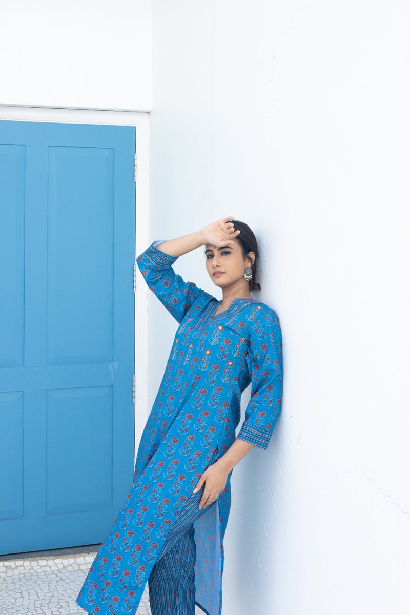 WOK Printed Casual Kurta Set - Payal