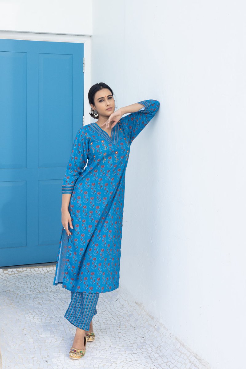 WOK Printed Casual Kurta Set - Payal