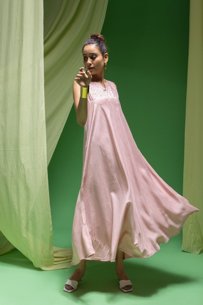 WOK Sleeveless Aline Designer Dress - Payal