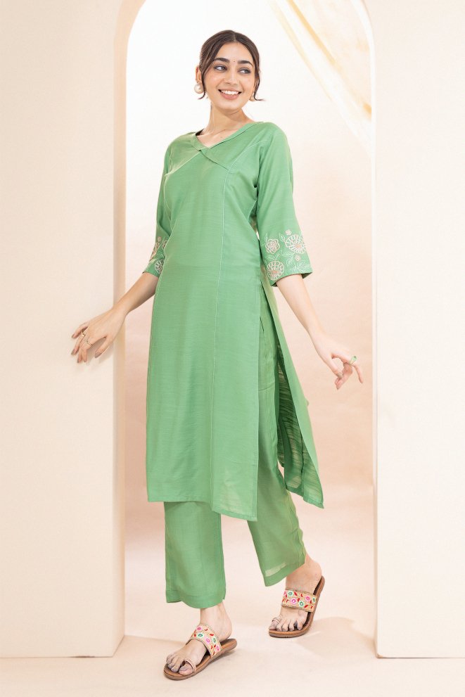 WOK Straight Casual Kurta Set - Payal