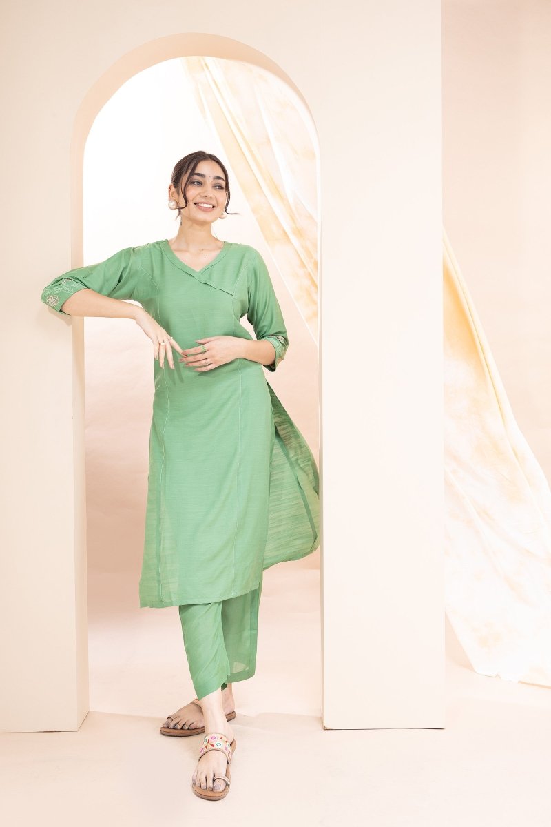 WOK Straight Casual Kurta Set - Payal